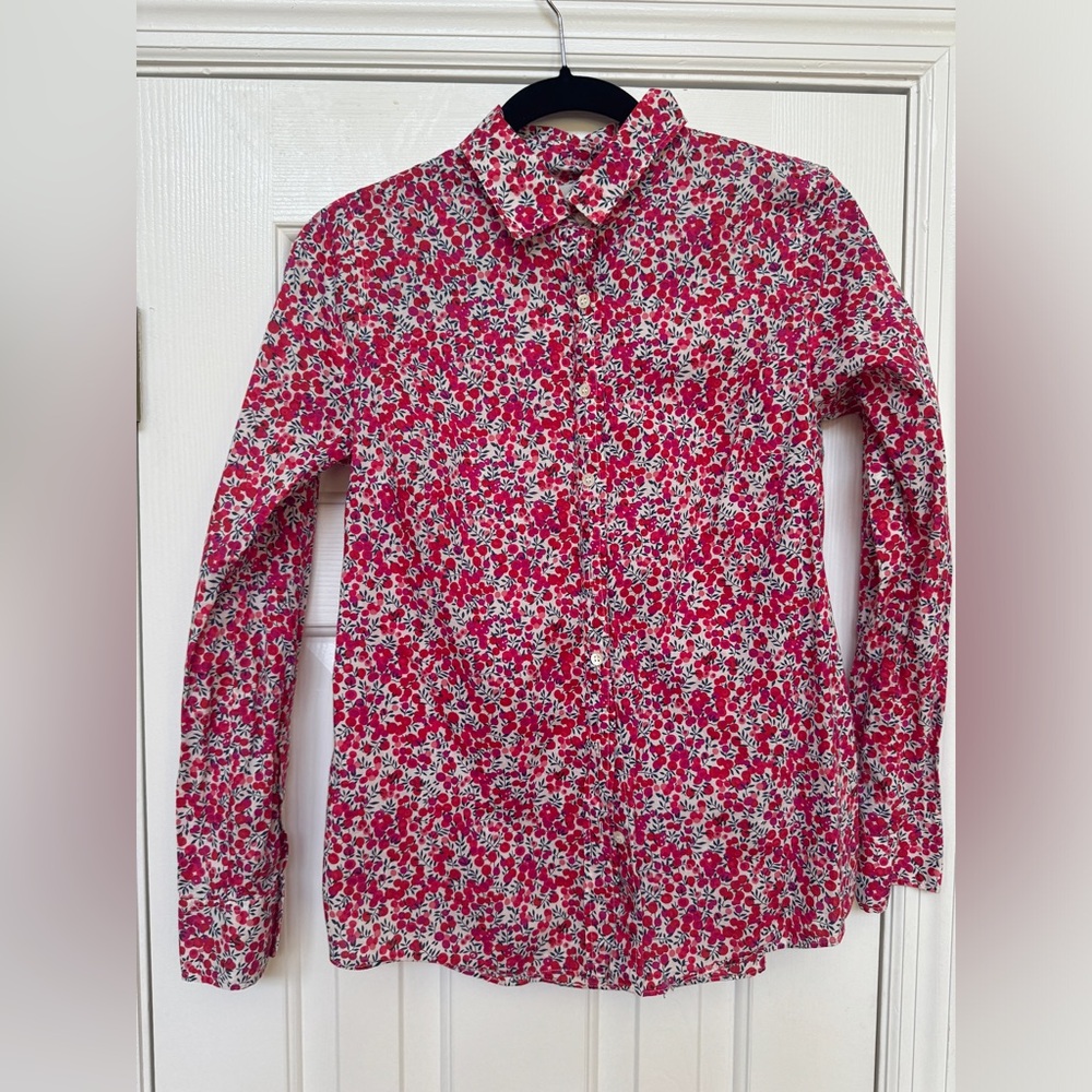 J.Crew Liberty of London button down perfect shirt